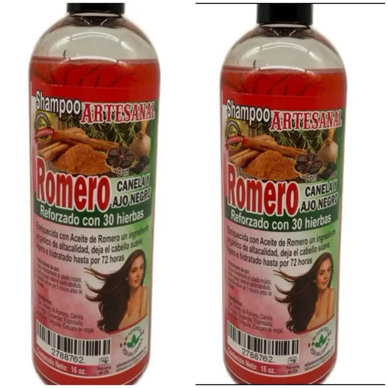2 Shampoo Romero y canela