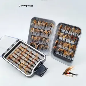 24/40 Hand-Bound Classic Wetfly Lures for Fly Fishing