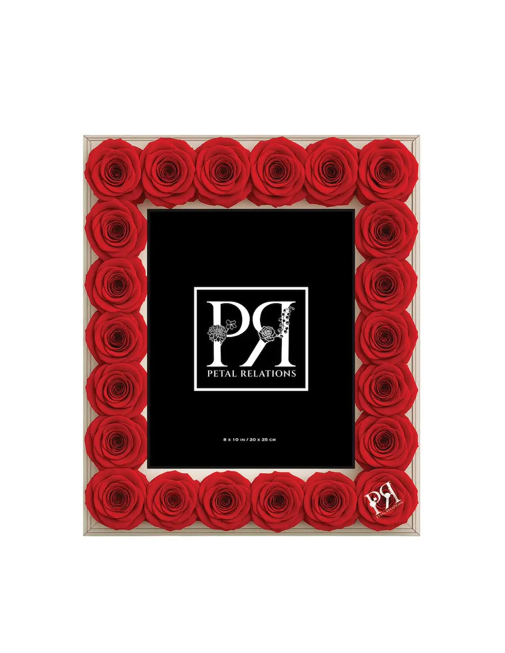 Large Forever Preserved Roses Petal Frame