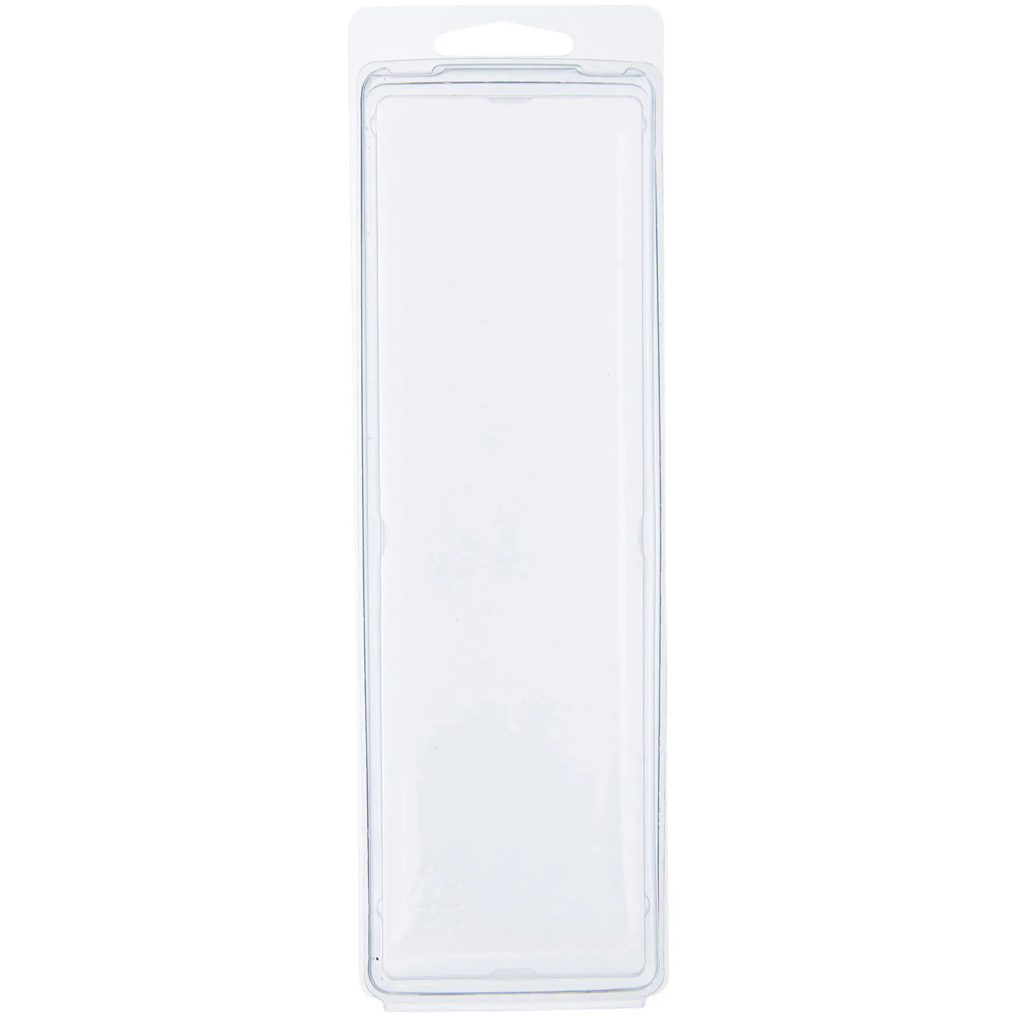 Collecting Warehouse Clear Plastic Clamshell Package / Storage Container, 7.625" H x 2" W x 1.375" D
