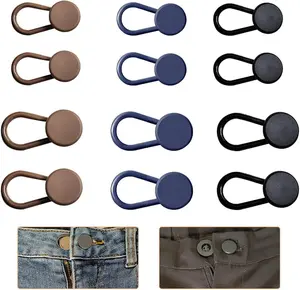 12 count Button Extenders for Jeans,  Extender for Jeans, Button Extender, Pants Button Extenders for Men, Button Extender for Pants, Jeans Button Extender (Black, Khaki, Blue)