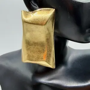 Boss Moves Brushed Gold Earrings