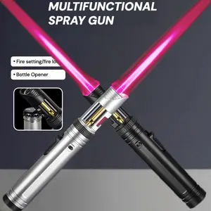 High-Temperature Torch Lighter With Built-In Bottle Opener, Suitable For Outdoor Camping, Barbecues, Baking, And Kitchen Use. The Product Comes In A Beautiful Gift Box (Butane Gas Sold Separately)