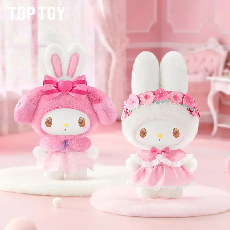 TOPTOY Melo Sweet Dream Lady House Series Plush Charm Blind Box - Sealed Hobby Box, Cute Cartoon Stuffed Doll Pendant, Bag Charms, Soft Plush Collectible, Random Style Blindbags Surprise Set, Gift for Girls Fans