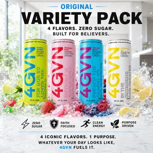 4GVN Energy Drink – 12 Cans, 200mg Natural Caffeine, Zero Sugar 4GVN Energy Drink – 12 Cans, 200mg Natural Caffeine, Zero Sugar