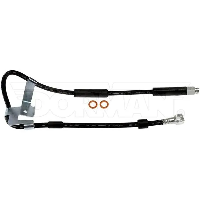 FLH380541- 97-02 Dodge Ram 4wd RWABS Left Front Brake Hose; Rubber