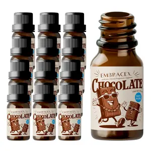 12pc 10ML Chocolate Essential Oils Set, Home Decor Aromatherapy Oil, Food Scented Oil for Humidifiers & Diffusers, Long-Lasting Fragrance Gift