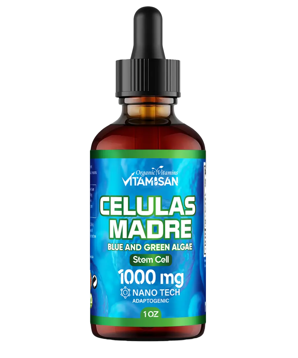 Celulas Madres Stem Cell Support, Plant-Based, Adaptogen Blend,Cordyceps, Rhodiola Rosea, Afa, Astragalus, B Complex, Reishi, Ganoderma, Blue-Green Algae, Spirulina, 1000mg Natural 13 Key Ingredients. Healthcare