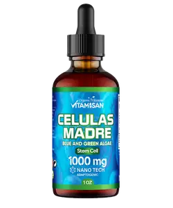 Celulas Madres Stem Cell Support, Plant-Based, Adaptogen Blend,Cordyceps, Rhodiola Rosea, Afa, Astragalus, B Complex, Reishi, Ganoderma, Blue-Green Algae, Spirulina, 1000mg Natural 13 Key Ingredients. Healthcare