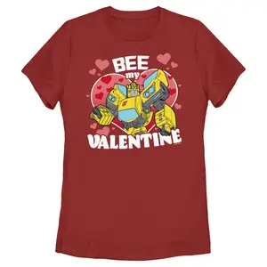 Women's Transformers Bumblebee Bee My Valentine T-Shirt