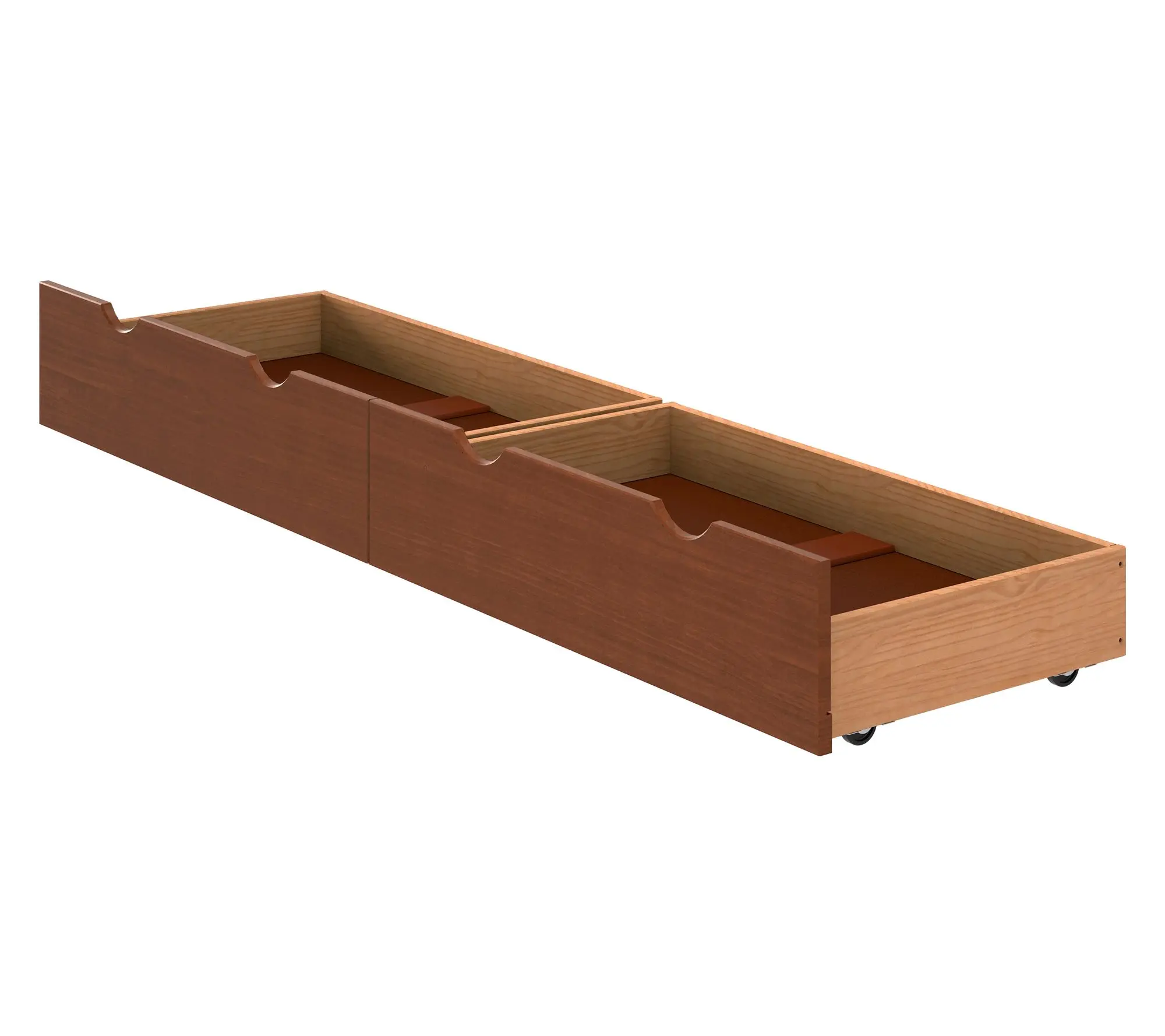 Alaterre Furniture 2 Underbed Storage Rolling Drawers Alaterre Furniture 2 Underbed Storage Rolling Drawers