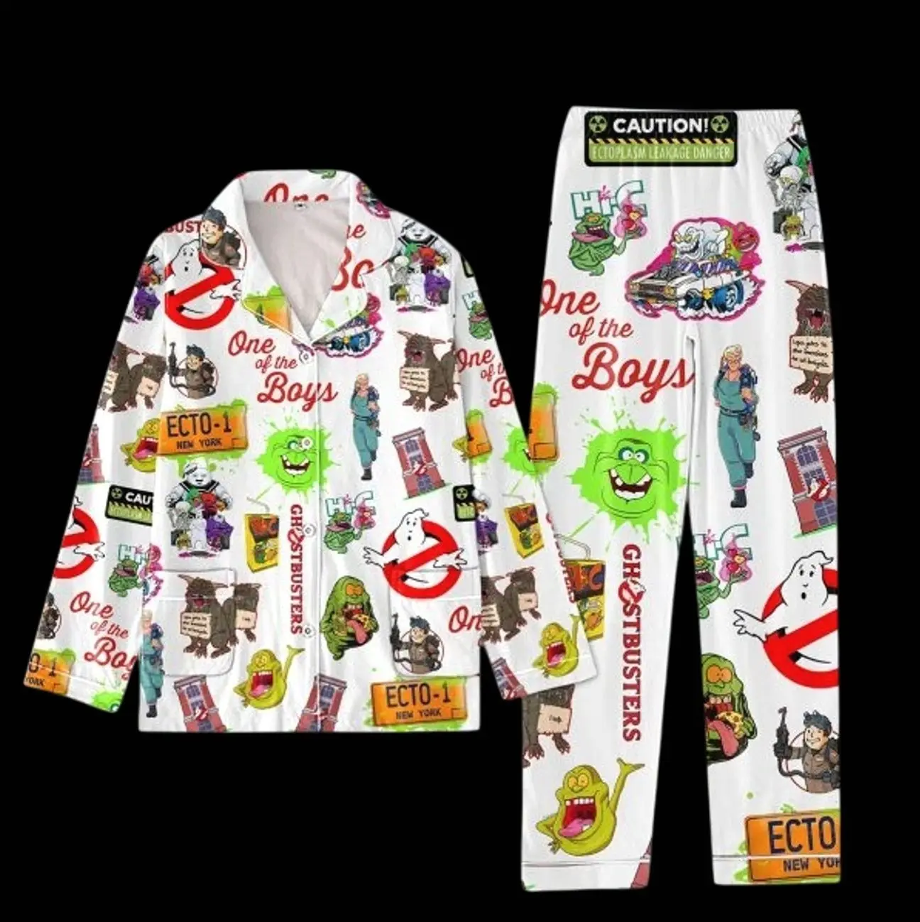 Ghostbusters One Of The Boys Polyester Pajamas Set