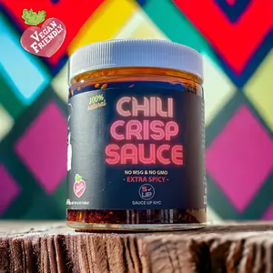 Chili-Crisp Sauce (Extra Spicy)- Premium 13+ premium ingredients, Vegan, Keto, GF, No MSG, No GMO, Flavor Bomb ( Hot, Aromatic, Crispy, Umami, Sweet, Smoky, Savory) Chili Sauce/Oil