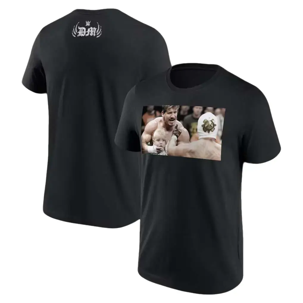 Men's Dominik Mysterio Custody Battle Photo T-Shirt Professional Wrestler Tee For Man and Woman Unisex T-Shirt Hoodie Graphic Basic Cotton Tops Casual All Seasons