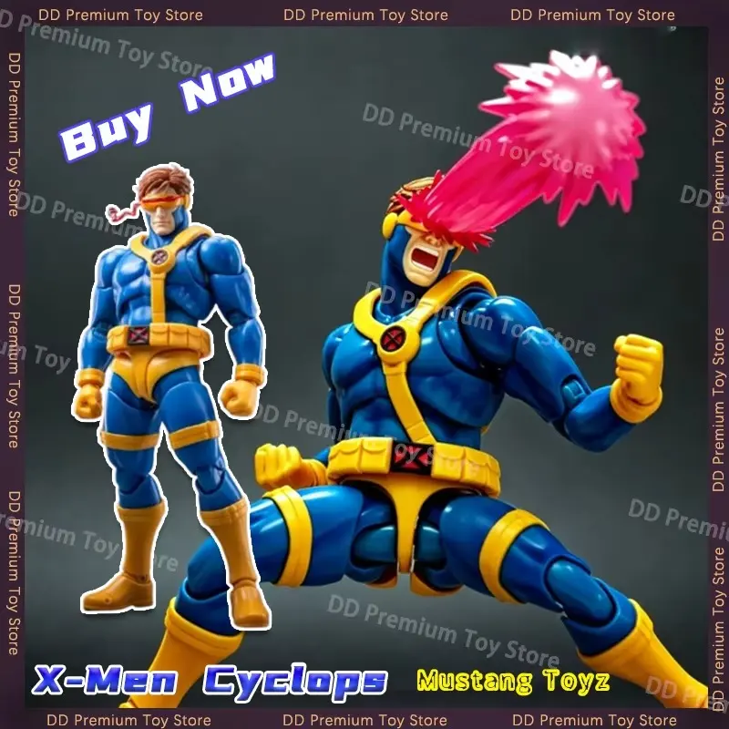 Cyclops Action Figure — Classic Blue & Yellow Suit Version PVC Statue Model Cyclops Action Figure — Classic Blue & Yellow Suit Version PVC Statue Model