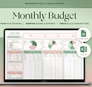 Monthly Budget Excel Spreadsheet Google Sheets Monthly Biweekly Budget Tracker Couple Financial Planner Bill Calendar Debt Tracker