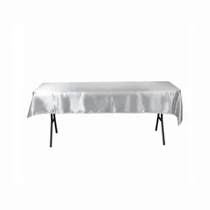 Rectangle Satin Table Cover 60" x 102" - Perfect for Parties and Events