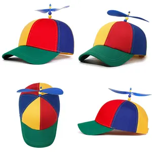 NEW HATS Propeller rainbow color matching Hip Hop Unisex Baseball Cap Casual Outing Hat Outdoor Activities Adjustable Snapback Cap
