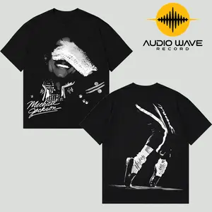 AUDIO WAVE RECORD - Michael Jackson Vintage Graphic T-Shirt, KING OF POP Fans Tee, Pop Streetwear Shirt, Urban Style Cotton Tee, Music Fan Gift, Unisex Tee, Trending 2026 Outfit, Pop Merch, Oversized Streetwear Tee