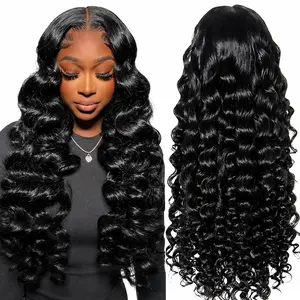 [$89.99 28inch] 13x4 Deep Wave Lace Front Wigs Human Hair Wigs 180% Density For Black Women