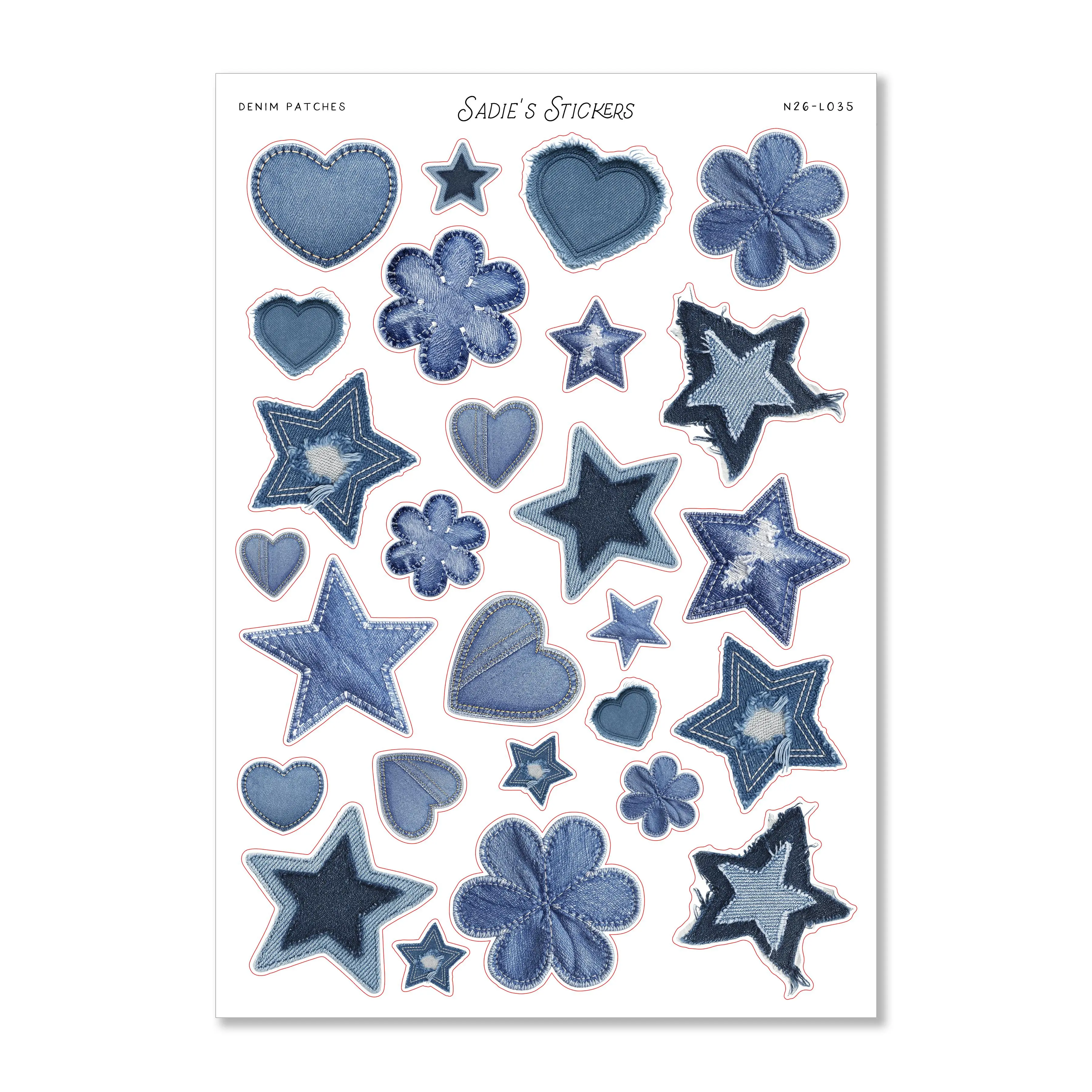 Denim Patches • Scraps & Snippings
