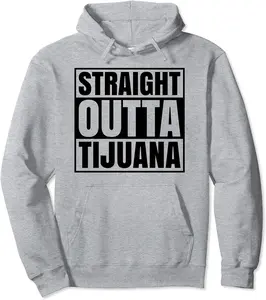 Straight Outta Tijuana Mexicali Mexico Mexican Flag Chicano Pullover Hoodie - Kadashya Shop 45B09MNZNTY4