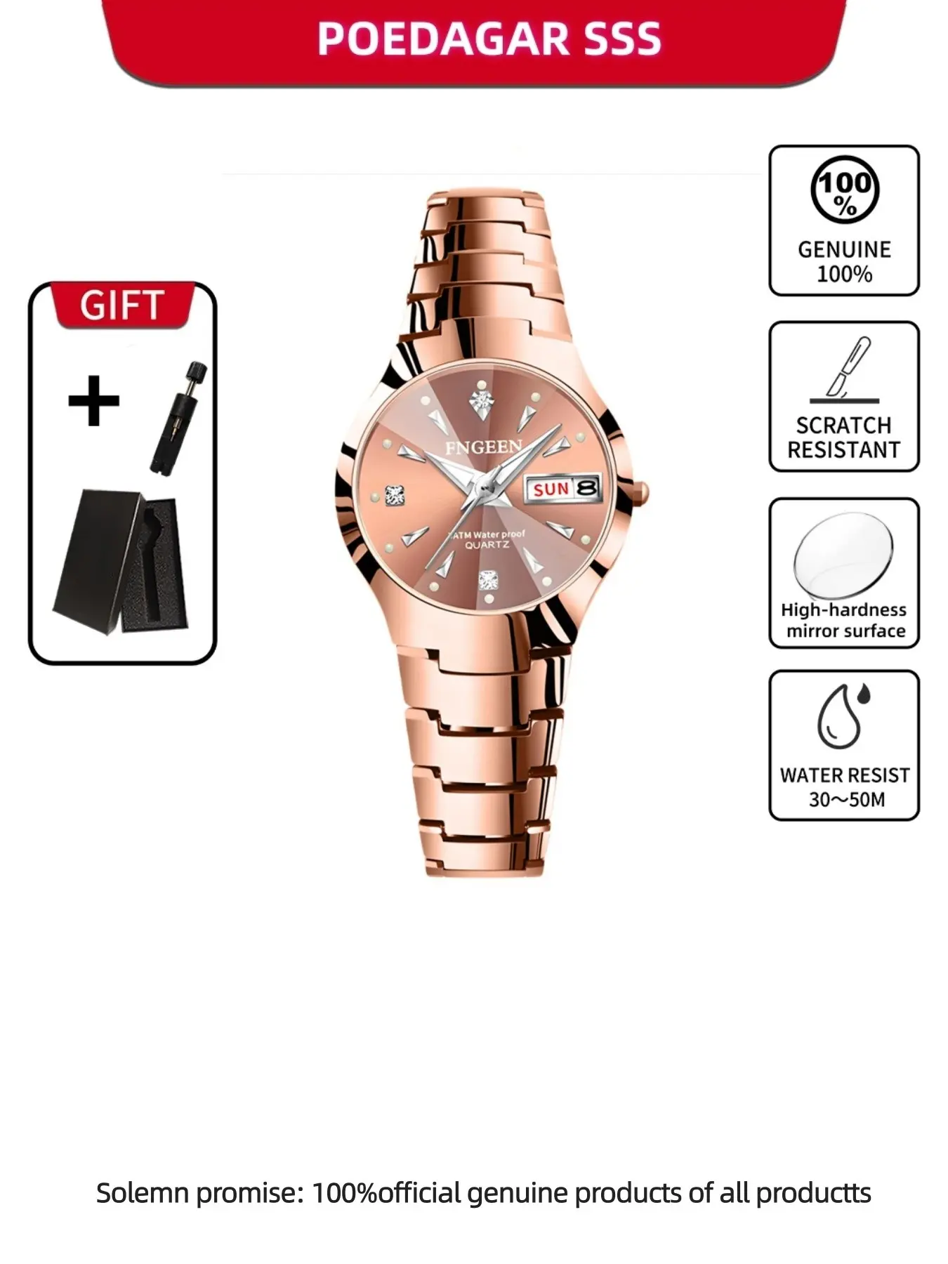 New ladies' fashionable watch, simple and ultra-thin watch, casual and business girls' watch, Fashion Quartz Watch