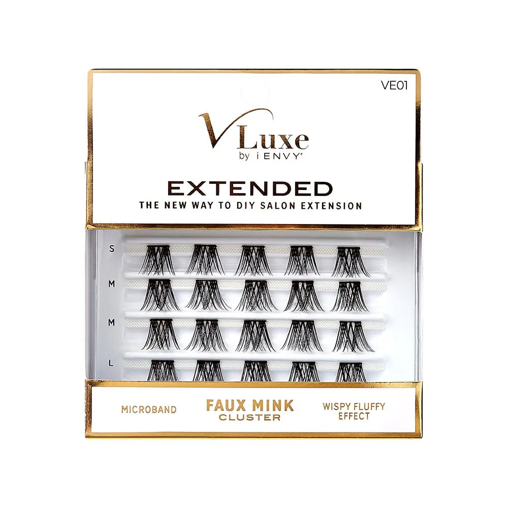 VLuxe By i•ENVY Extended Faux Mink Cluster Lashes VLuxe By i•ENVY Extended Faux Mink Cluster Lashes