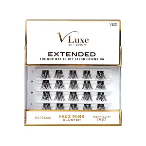 VLuxe By i•ENVY Extended Faux Mink Cluster Lashes