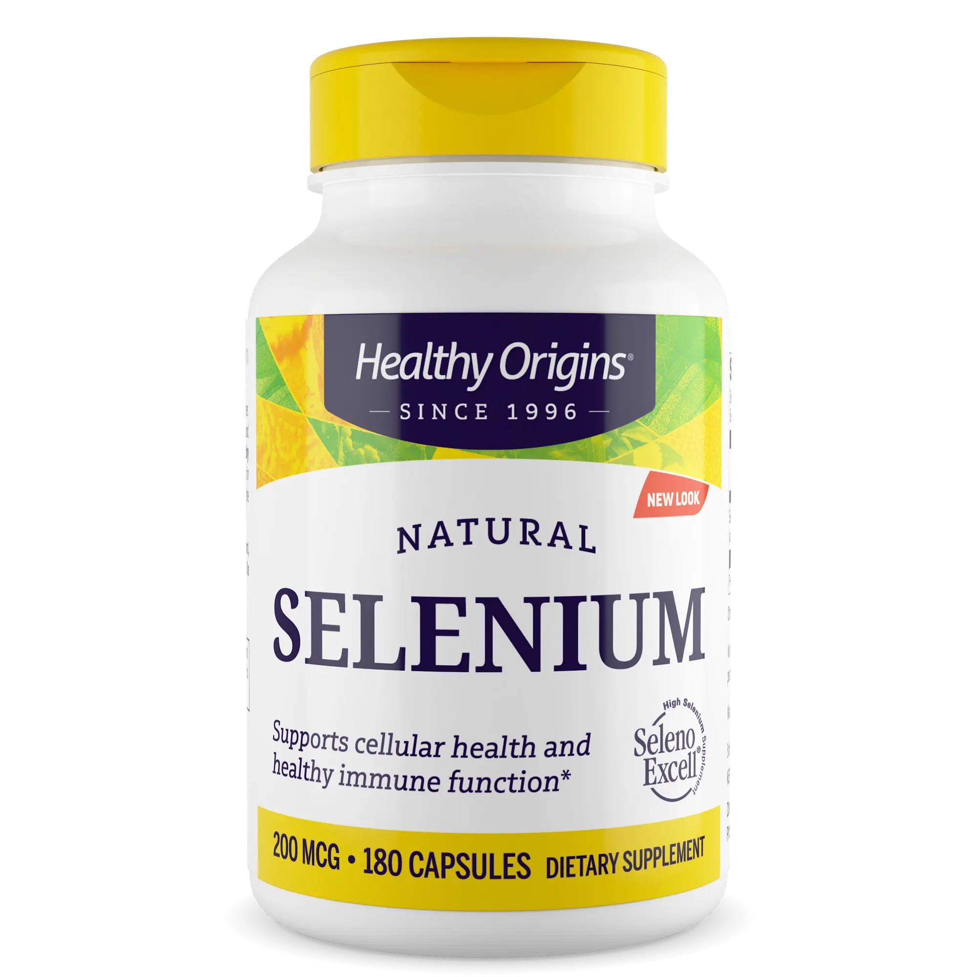 Healthy Origins - Selenium Capsules (Seleno Excell)  Dietary Supplement for Cellular Health & Immune Function - 200mcg / 180 Capsules