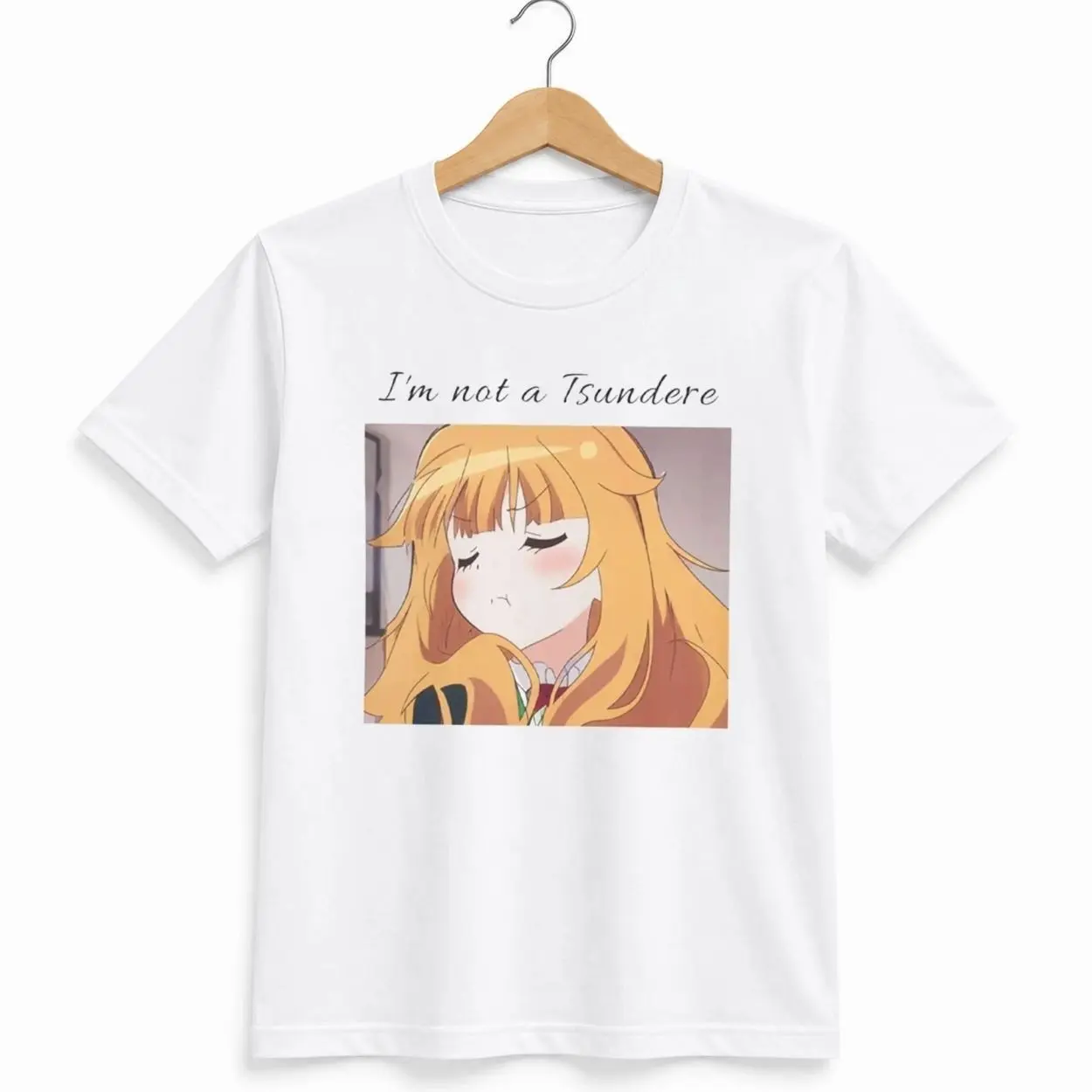 Taiga Aisaka I'm Not A Tsundere Shirt, Unisex Men & Women, Trendy Streatwear Gift Cotton