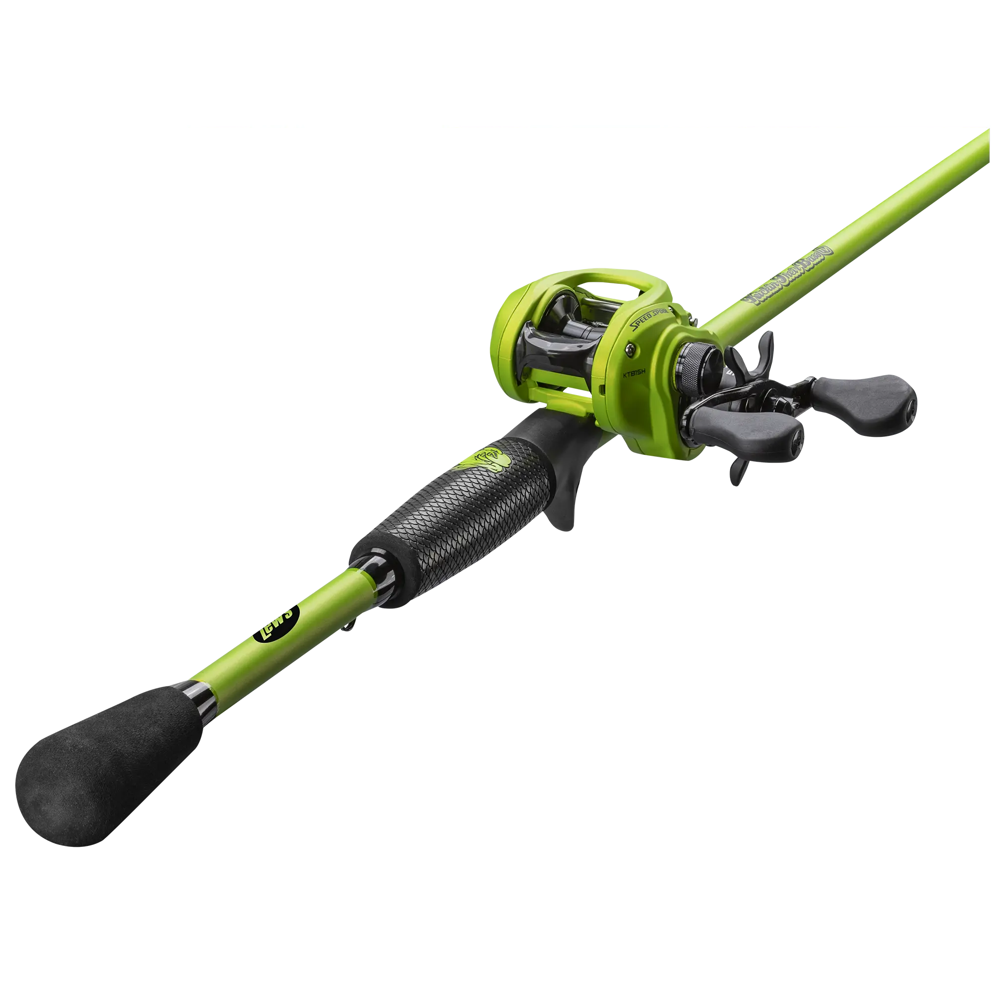bass spinning combo Kickin' Their x Lew's  Kickin Their Bass Tv grip EVA handle VEVOR Rod and Fishing Reel
