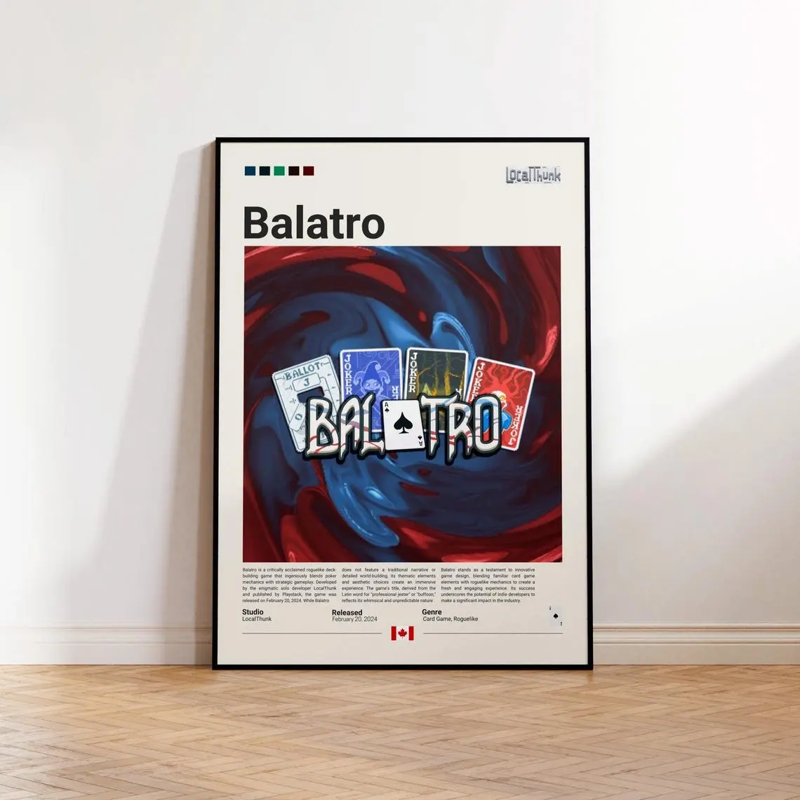 Balatro Gaming Room Poster, Balatro Fan Gift, Gaming Print Poster, Gamer Gift, Video Games Poster, Gaming Art Wall Décor