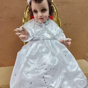 De Las Palomitas Vestido de Niño Dios Baby Jesus Dress Exclusive Child of Doves Design Made in Los Angeles - Religious, Decor