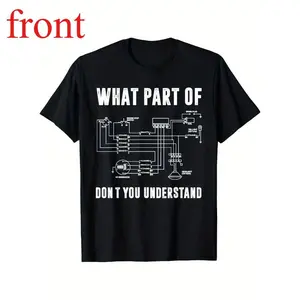 Engineer's Satirical T-Shirt – 100% Cotton Outdoor Short Sleeve for All Genders