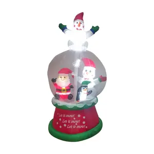 Northlight 6.75' Lit Inflatable Santa & Friends Snow Globe Northlight 6.75' Lit Inflatable Santa & Friends Snow Globe