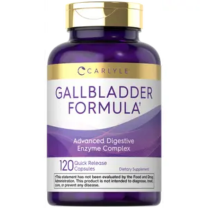 Carlyle Gallbladder Supplement | 120 Quick Release Capsules | Complete Digestive Enzyme Complex | Non-GMO & Gluten Free Formula
