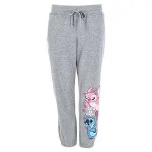 Jerry Leigh Women's Stitch and Angel Kiss Jogger Sweapants, Pajama Bottoms
