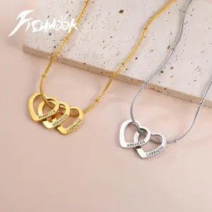 Love Heart Custom Necklace Name Personalized Family Kid Gift For Women Men Couple Mother Friend Stainless Steel Pendant Jewelry 2026 New Gift