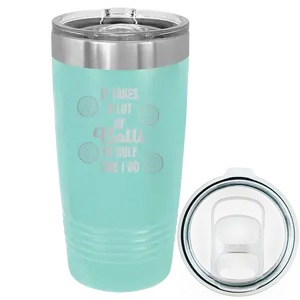 Personalized Lots of Balls 20 oz Tumbler - Teal