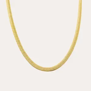 Stella | 14K Gold Plated Herringbone Necklace