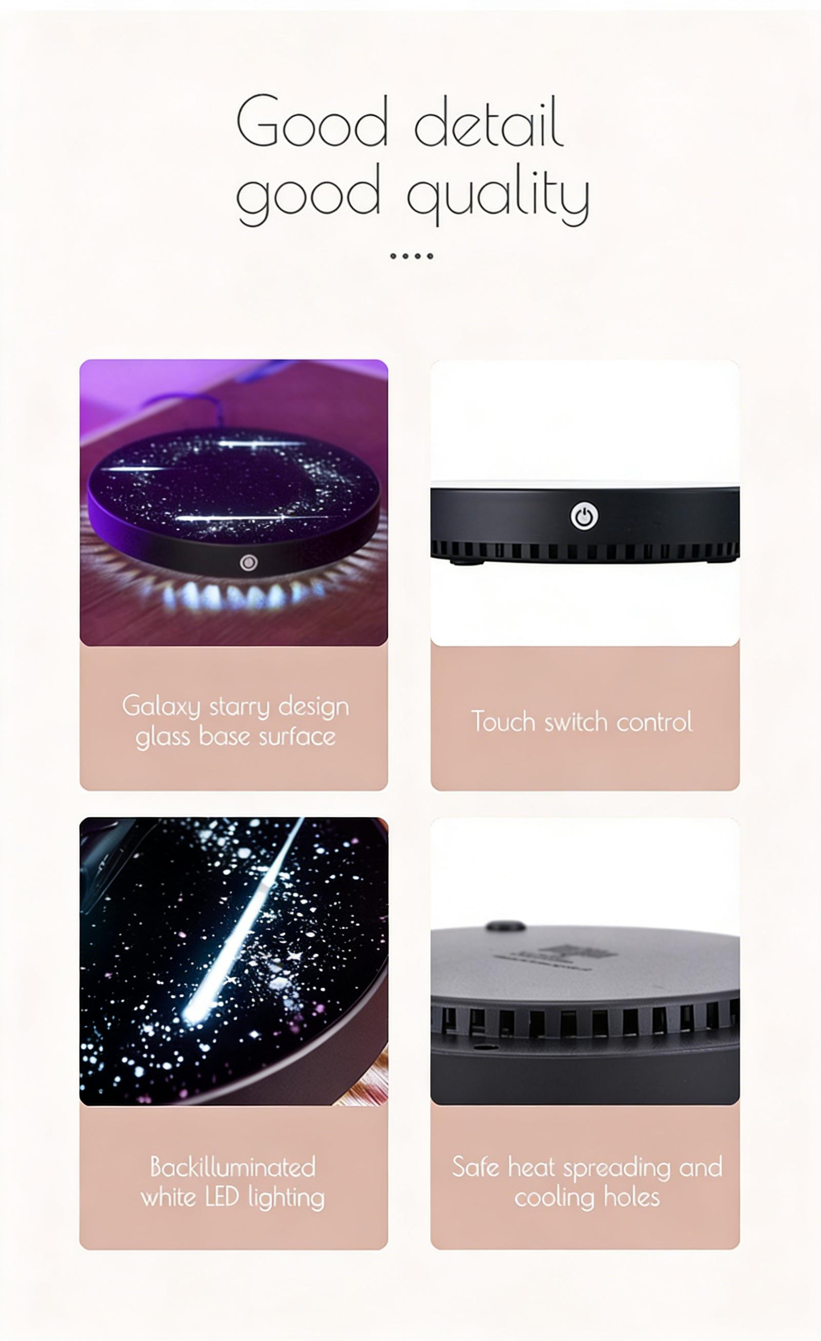 Floating Creative Car, Switchable Lights + 360° Rotation, Multi-Function Lighting Decor, Perfect Gift for Everyone