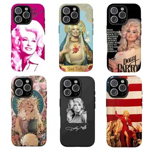Dolly Parton I Will Always Love You Phone Case, Lyric Aesthetic Black Protective Cover, Music Fan Gift, Compatible with iPhone 11-17 Pro Max/Plus