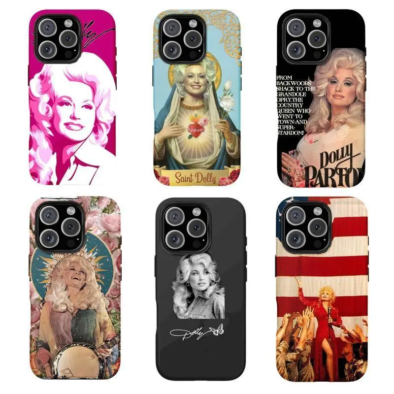 Dolly Parton "I Will Always Love You" Lyric Aesthetic Black Smartphone Protector Casing, Music Fan Gift Phone Accessories, Compatible with iPhone 11-17 Pro Max/Plus Cellphone Cover