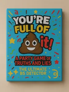 You're Full of It! The Ultimate BS Detector - Funny Adult Party Game of Truths and Lies - White Elephant Gift, Stocking Stuffer, Secret Santa