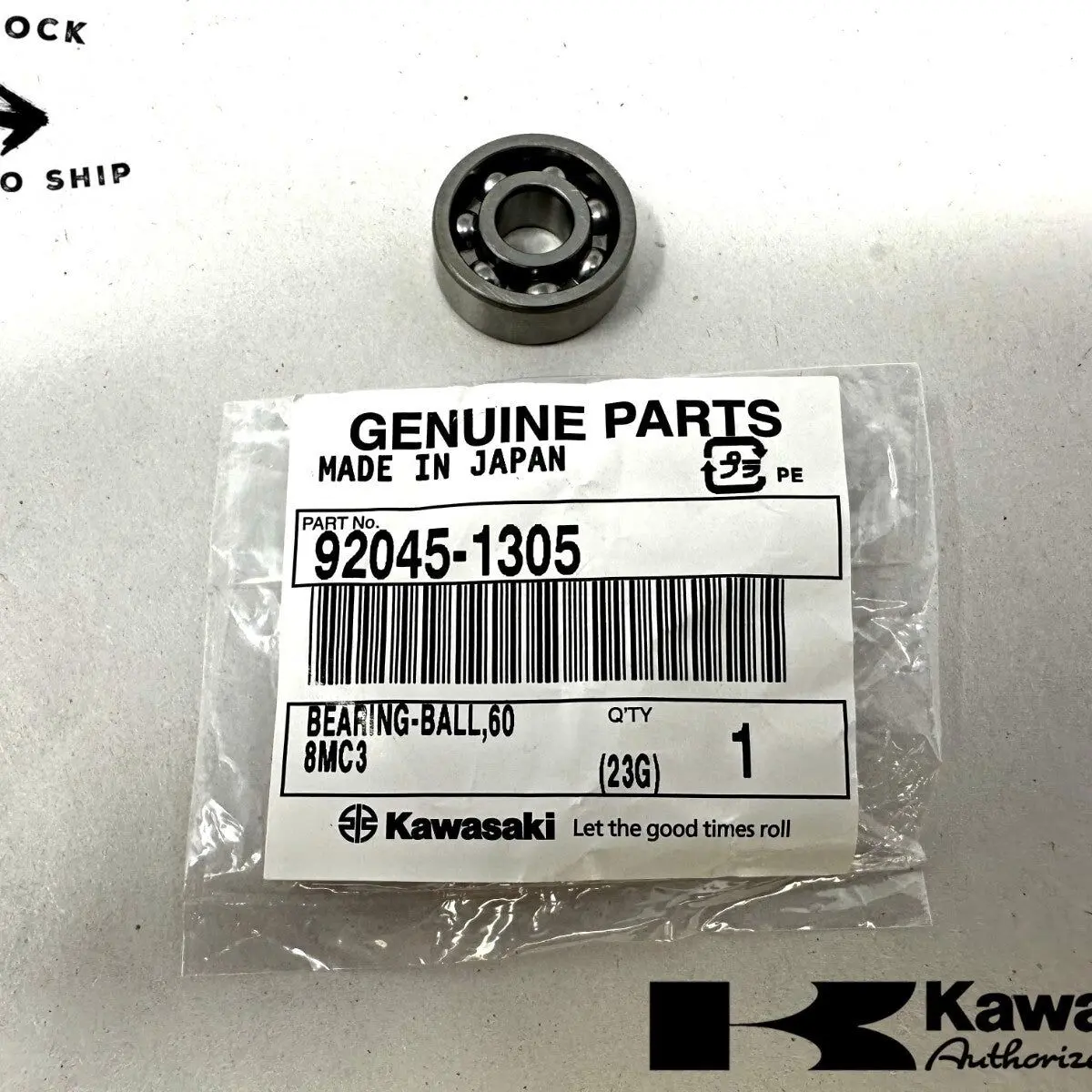 Kawasaki Genuine OEM Ball Bearing 92045-1305