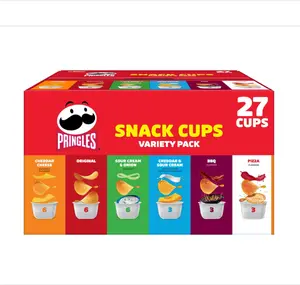 Potato Crisps Chips, Lunch Snacks, Snack Cups, Variety Pack, 19.5oz Box (27 Cups)