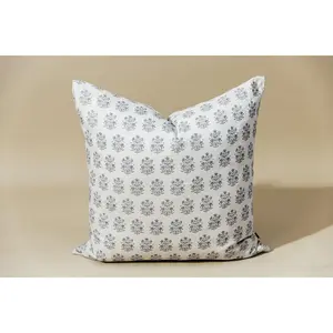 Halston Luxe Floral Euro Pillow Cover