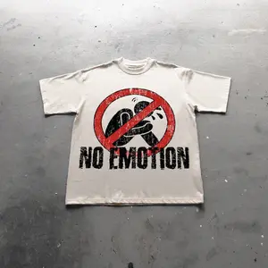 No Emotion Graphics Print Cotton T-Shirt, Y2k Shirt, Unisex T-Shirt, Gift For Men Women