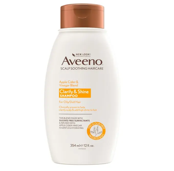 Aveeno Apple Cider Vinegar Clarifying Shampoo, Shine Enhancing, 12 fl oz
